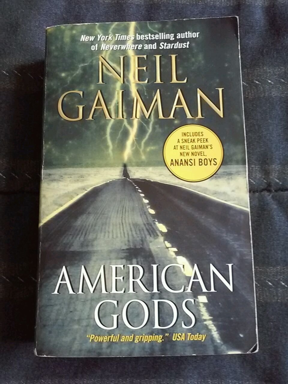 Cover of American Gods by Neil Gaiman