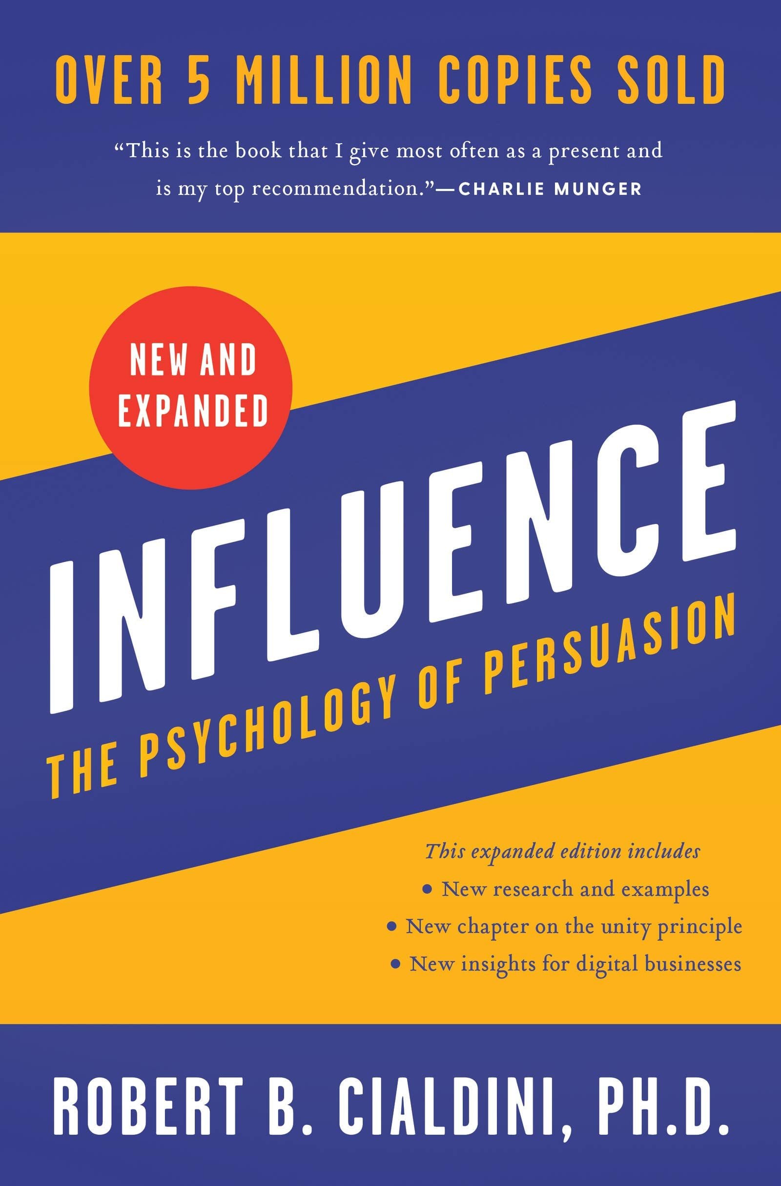 Cover of Influence: The Psychology of Persuasion by Robert B. Cialdini