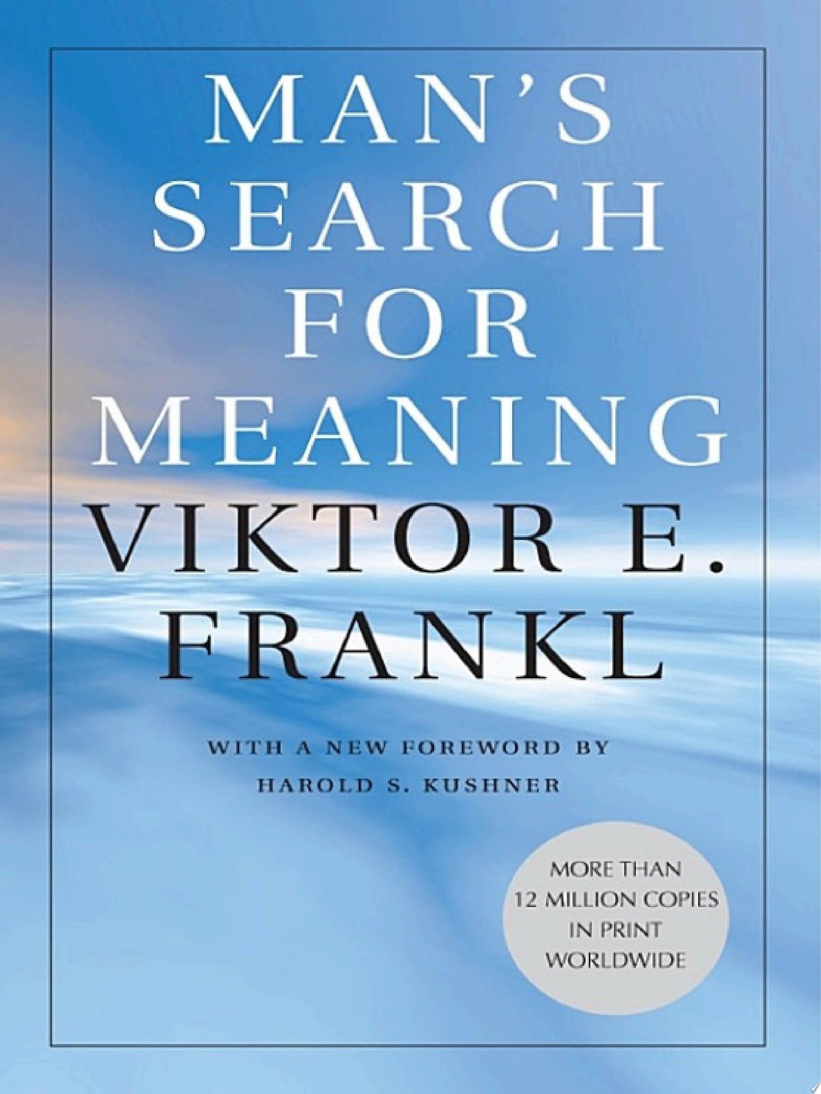 Cover of Man's Search for Meaning by Viktor E. Frankl