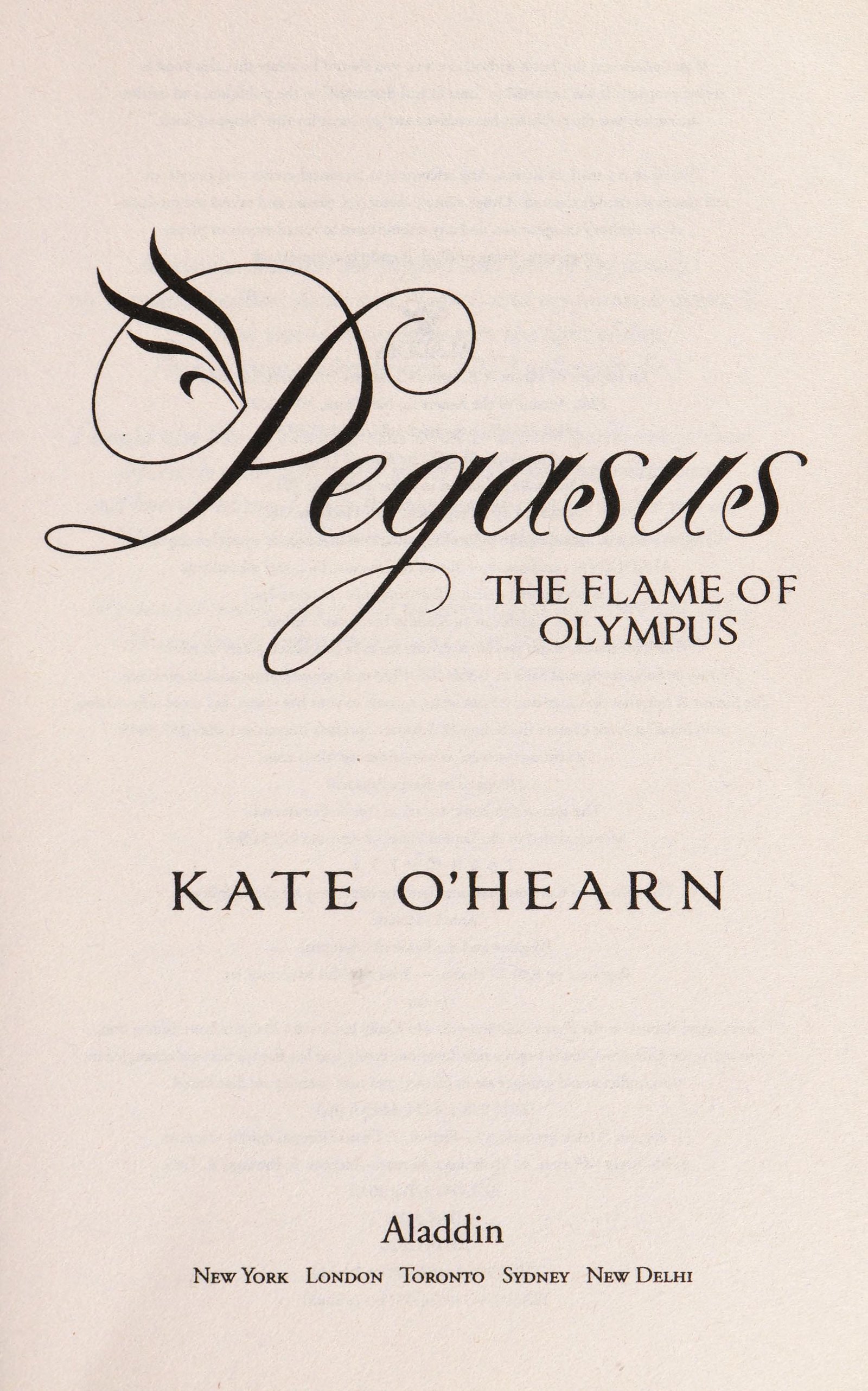 Cover of The Flame of Olympus by Kate O'Hearn